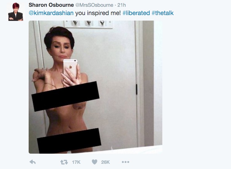 Sharon osbourne uncensored nude