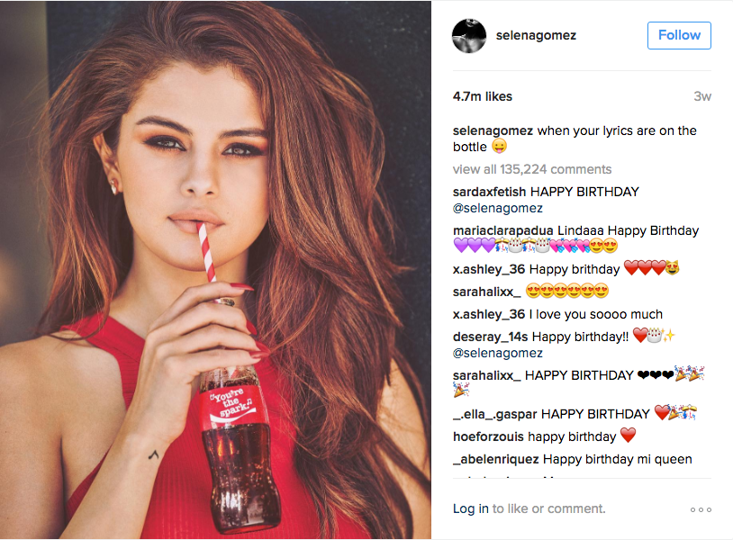 Selena Gomez Is Instagram Gold