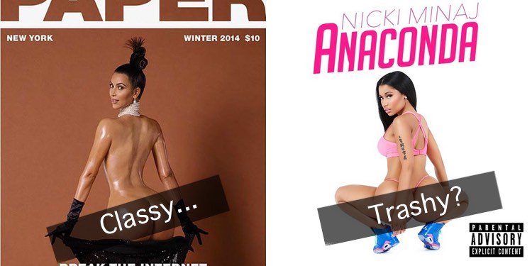 Kim Kardashian Nude Is Classy, Nicki Minaj Nude Is Trashy?