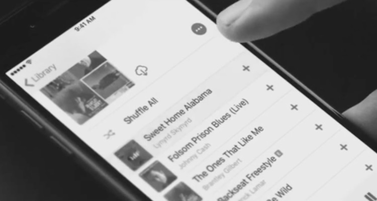 Screenshot of Apple Music, featuring 'Sweet Home Alabama'