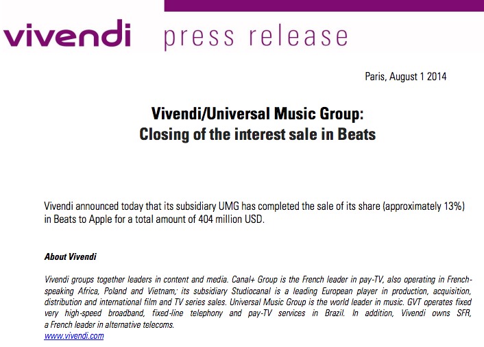 vivendibeatspressrelease