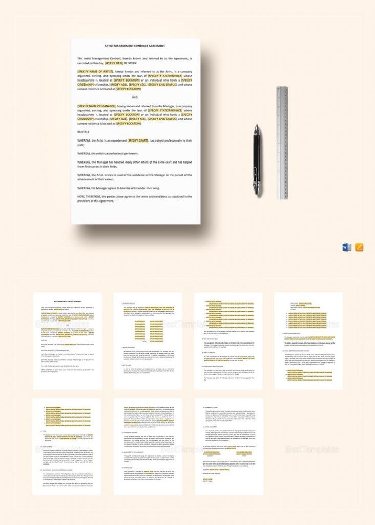 Music Project Investor Agreement Template