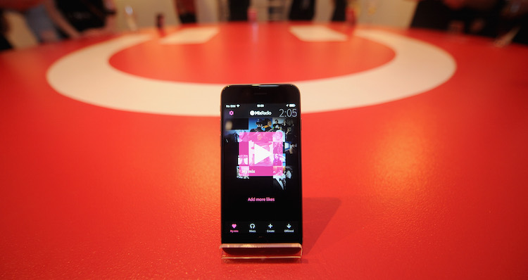 NEW YORK, NY - MAY 19: A device on display at the MixRadio iOS and Android launch event at 404 on May 19, 2015 in New York City. (Photo by Brad Barket/Getty Images for MixRadio)