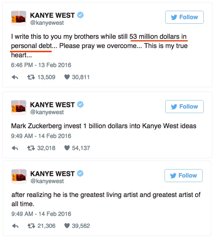 Kanye West Begs Fans to Help With $53 Million Debt Problem