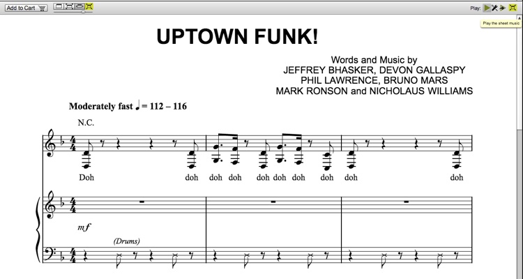Digital Sheet Music from Musicnotes.com Rocks!