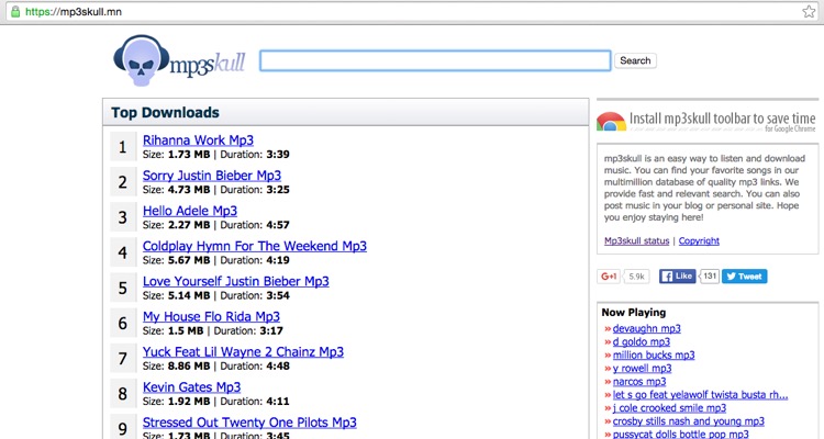 mp3 download skull