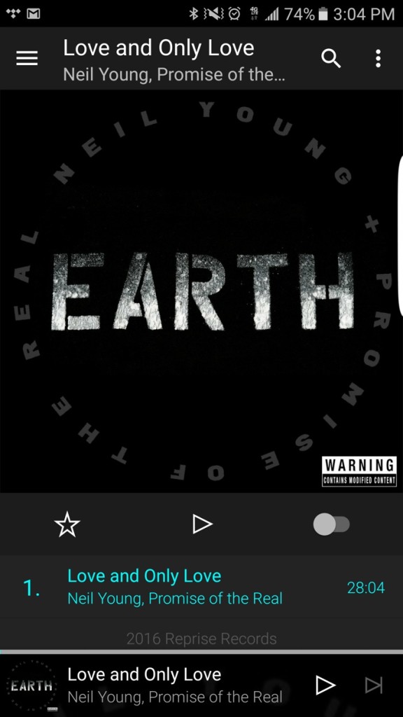 Neil Young, Now Available on Tidal
