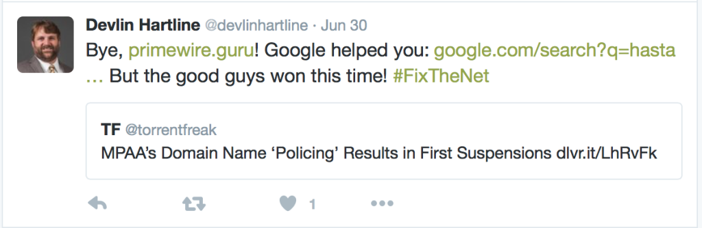 Google Caught Up In Twitter Debate Over Infringing Domain Links