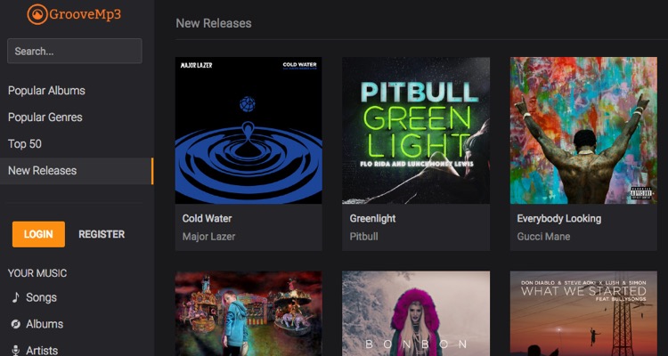 GrooveMP3, a Grooveshark Clone