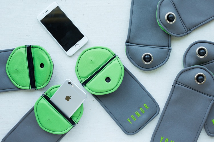 Yondr created a locking pouch for people to hold their phones in during performances.