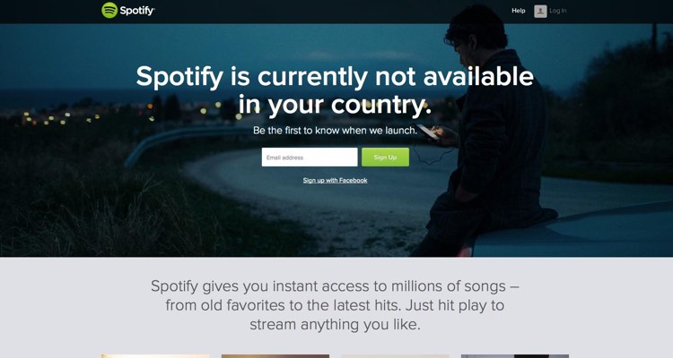 'Currently Not Available': Spotify In Russia