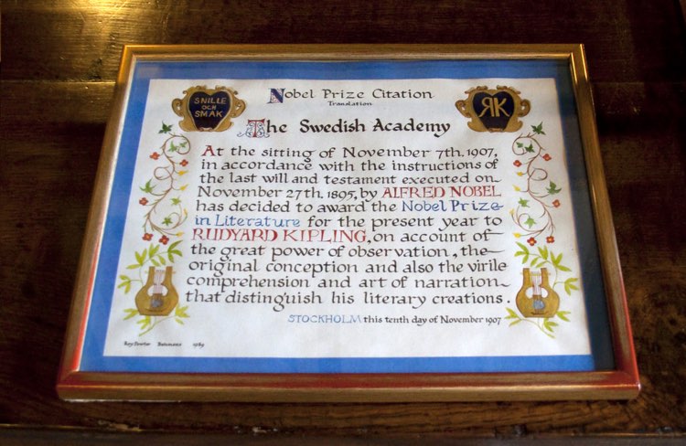 The Nobel Prize, 1907. Bob Dylan's up next.