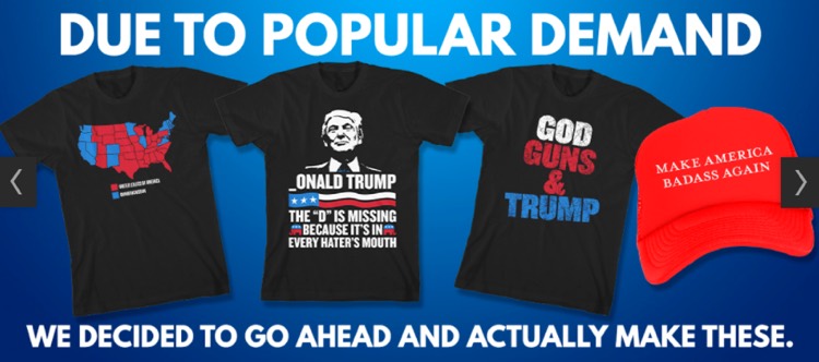 Warner Bros Records label pushes pro-Trump, virulently anti-Hillary merchandise on behalf of artist Kid Rock