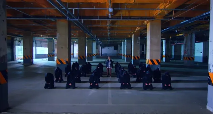 Screenshot from BTS' 'Not Today' Music Video