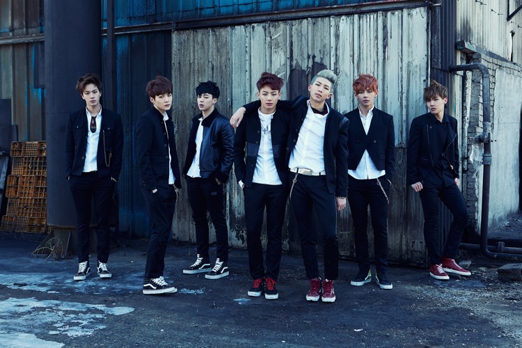 Members of Kpop group BTS, whose 'ARMY' fans were accused of jeering members of NCT 127