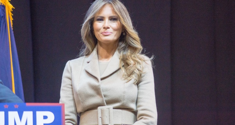 Picture of Melania Trump During Donald Trump's Presidential Campaign. Rapper Bow Wow Could Face Felony Charges for Issuing Threats Against the First Lady.