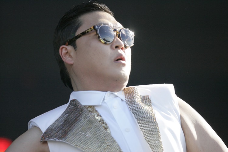 PSY performing 'Gangnam Style' in Australia in 2013.