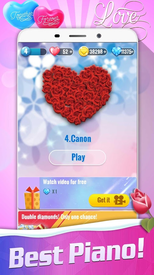 Download do APK de Lovely Heart Piano Tiles para Android