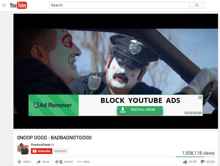 YouTube Adblocker Ad