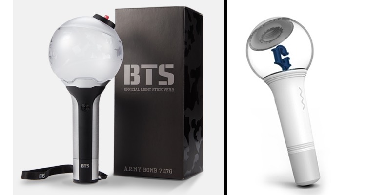 BTS' 'Army Bomb' vs G-Friend's 'Glass Marble Light'