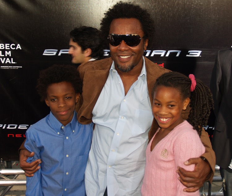Happier Times: Empire creator Lee Daniels poses with his niece and nephew (photo: David Shankbone CC by 3.0)