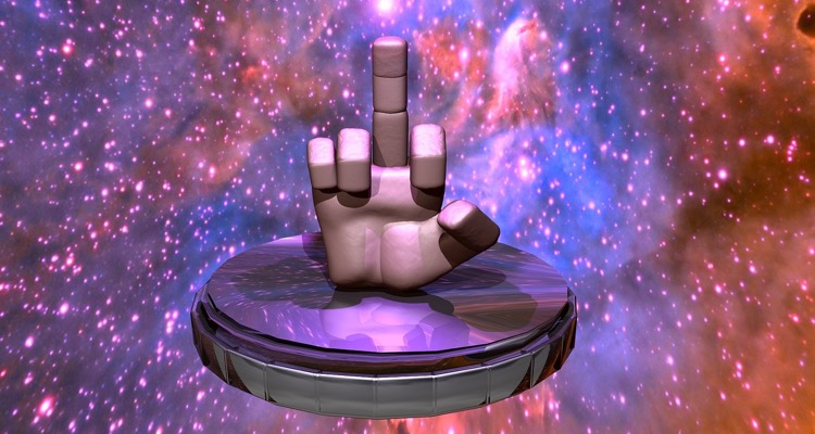 Image of a galactic middle finger. Why an artist wrote a song called 'Fuck You Spotify'