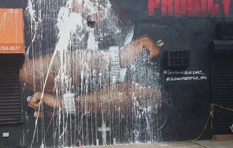 Second Defacement of Prodigy Mural