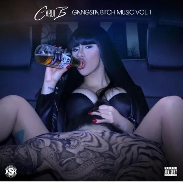 Cardi B's Gangsta Bitch Music Vol. 1 mixtape cover.
