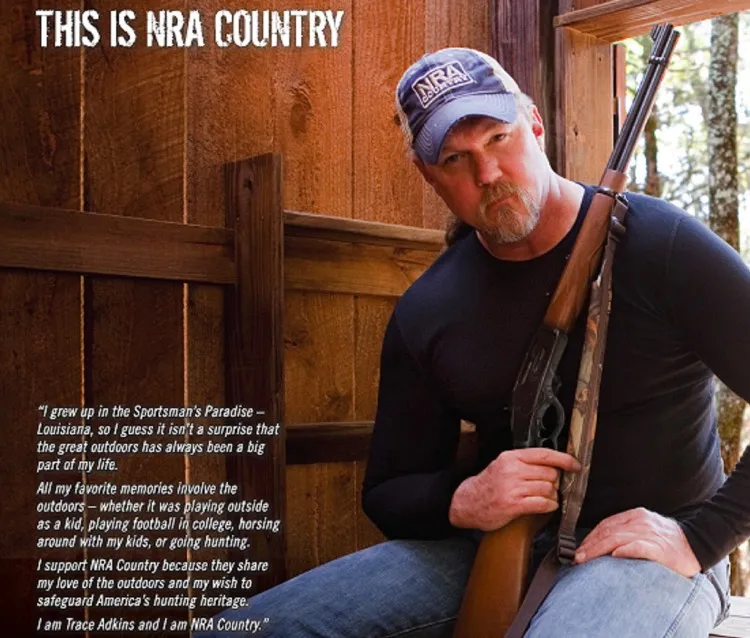 Trace Adkins, one of several country artists standing by the NRA.