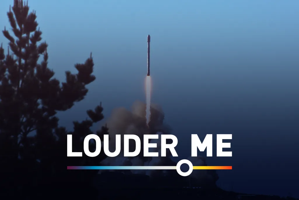 The louder.me rocket ship!