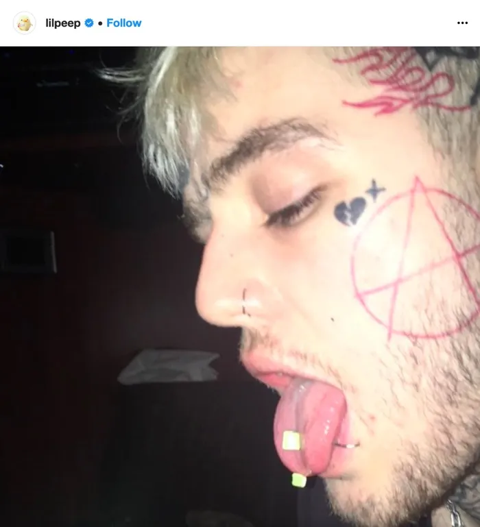 One of Lil Peep's last Instagram posts: '? ? fucc it'