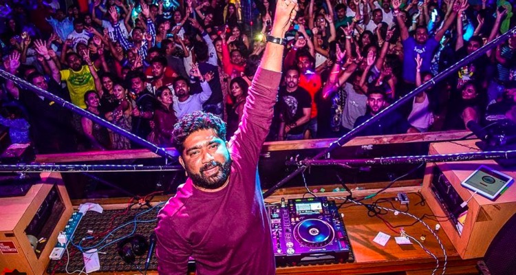 DJ Ajit Pai performing in Goa, India
