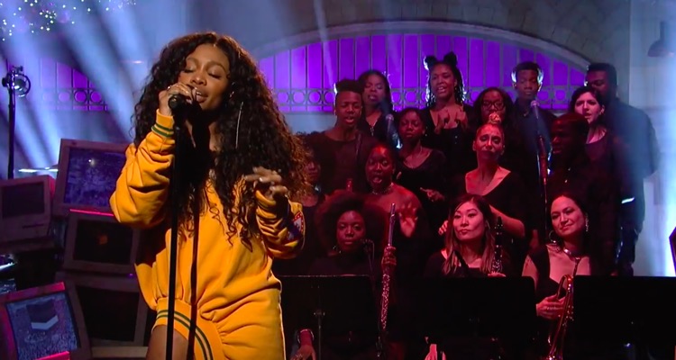 SZA performs SNL