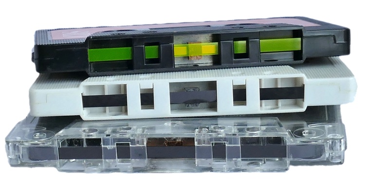 Stack of Cassette Tapes
