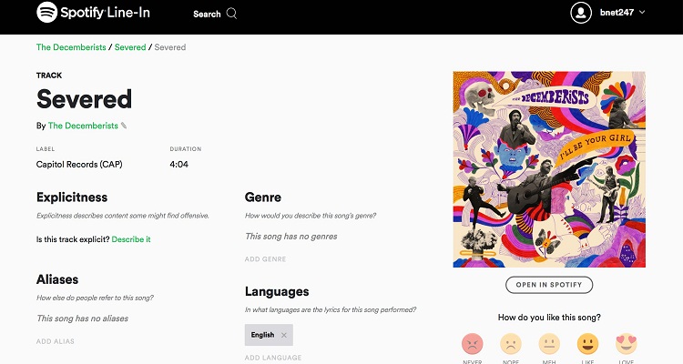 Spotify-linein