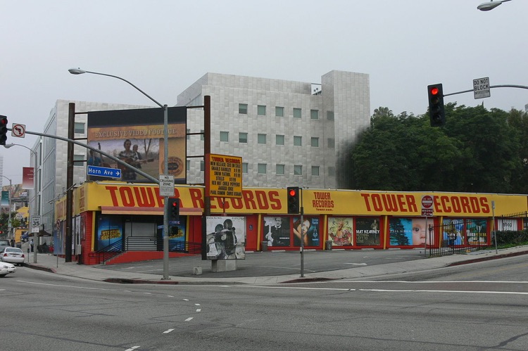 Tower Records, shortly before closing in December, 2006.