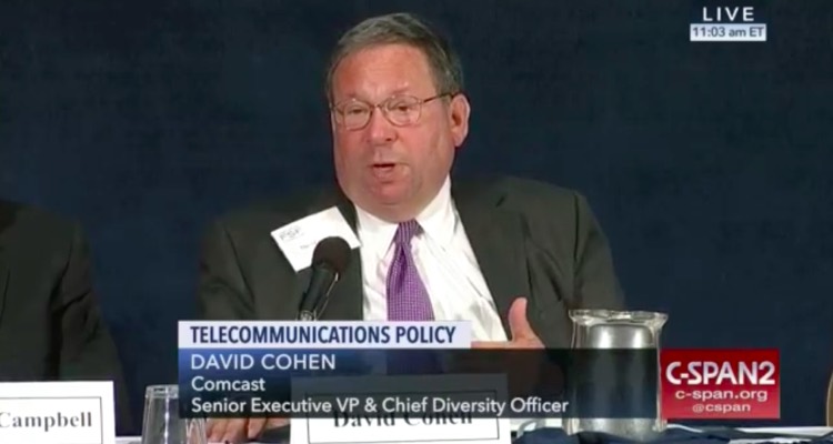Comcast's chief lobbyist David Cohen, speaking on net neutrality.