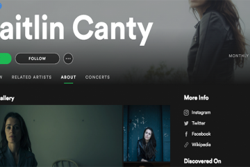 Caitliln Canty Spotify Artist Profile