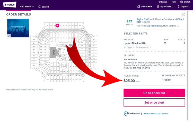 Taylor Swift Phoenix Seating Chart