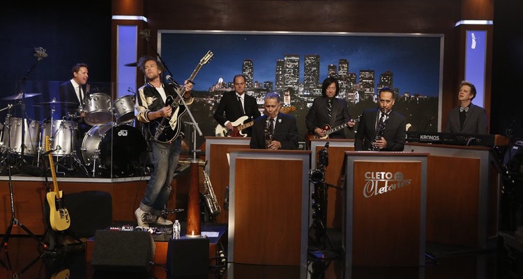 Cleto and the Cletones, the 'house band' musicians on Jimmy Kimmel Live!