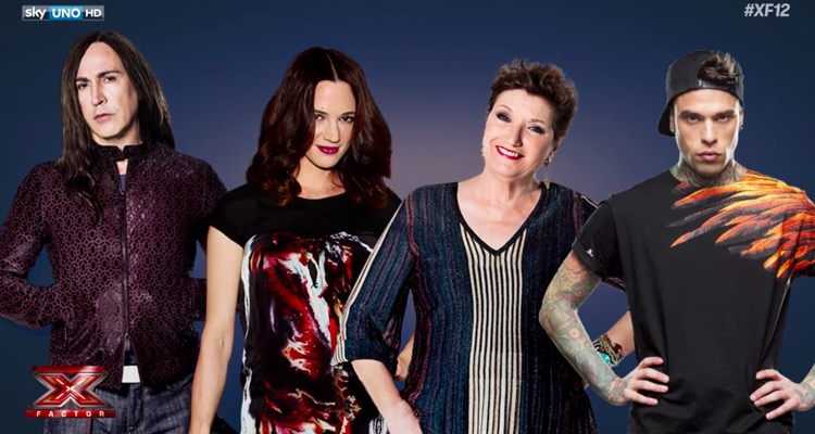 The X Factor Italy judges; Asia Argento (2nd from l) will be replaced.