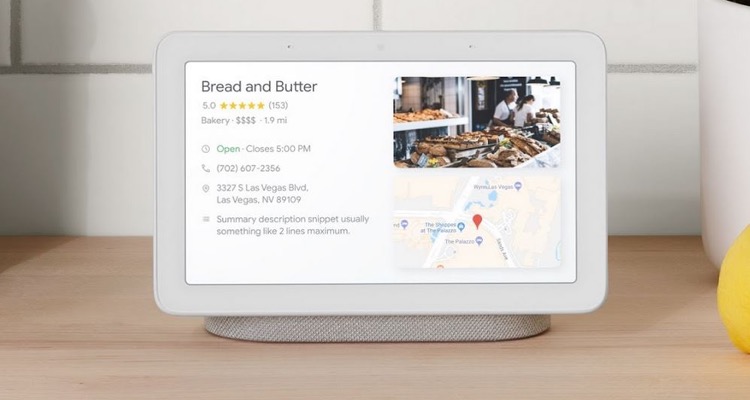 google home devices with screen