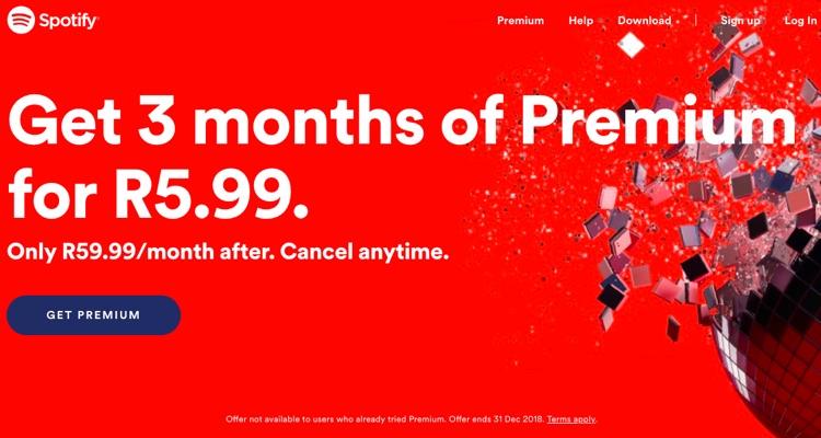 Spotify's South Africa Offer.