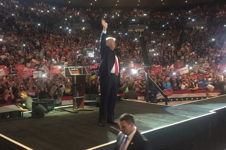 A Trump Rally in Cincinnati; photo: Tommy Herschede (CC 2.0)