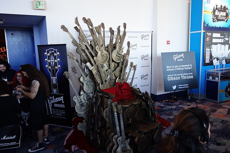 GIbson's Game of Thrones 'Throne' at NAMM