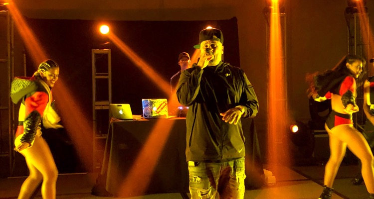 Nicky Jam performs exclusively for Spotify employees in Cancun.