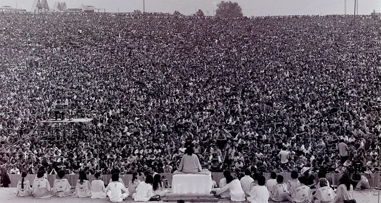 Opening ceremony, Woodstock, 1969