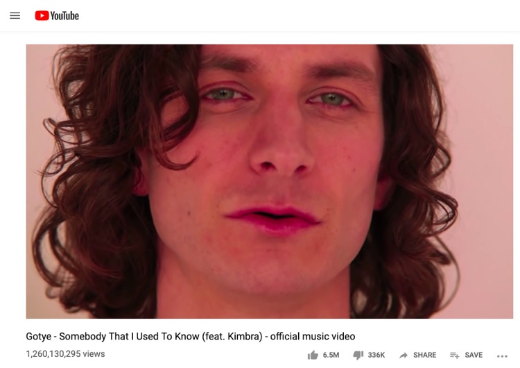 6.5 billion views on youtube hotsell