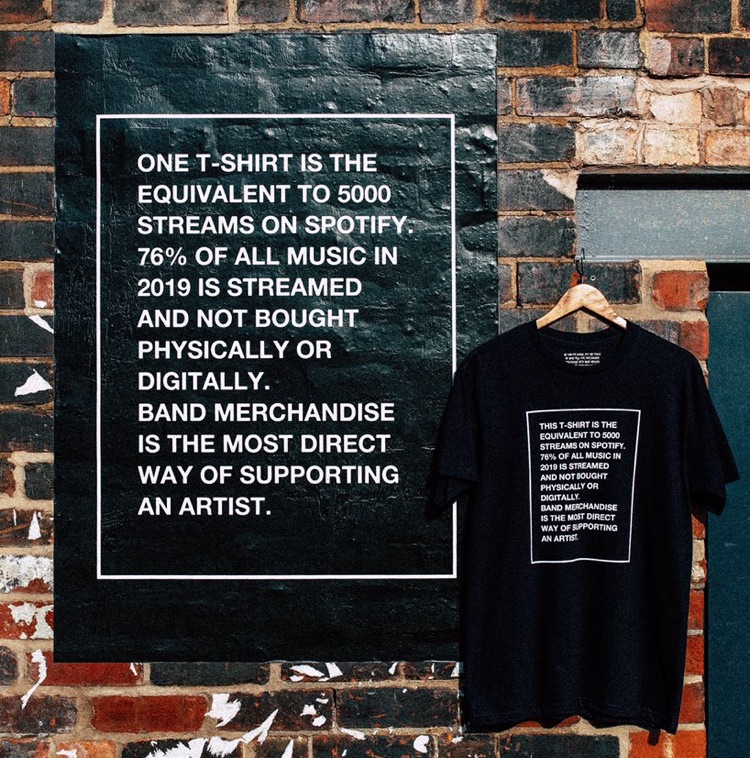 British Band Makes a T-Shirt Inspired by Abysmal Spotify Royalties