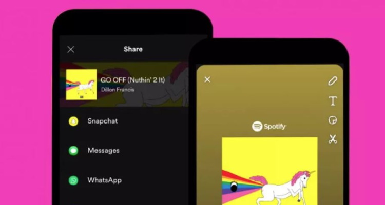 Spotify Finally Adds Music Share Support for Snapchat